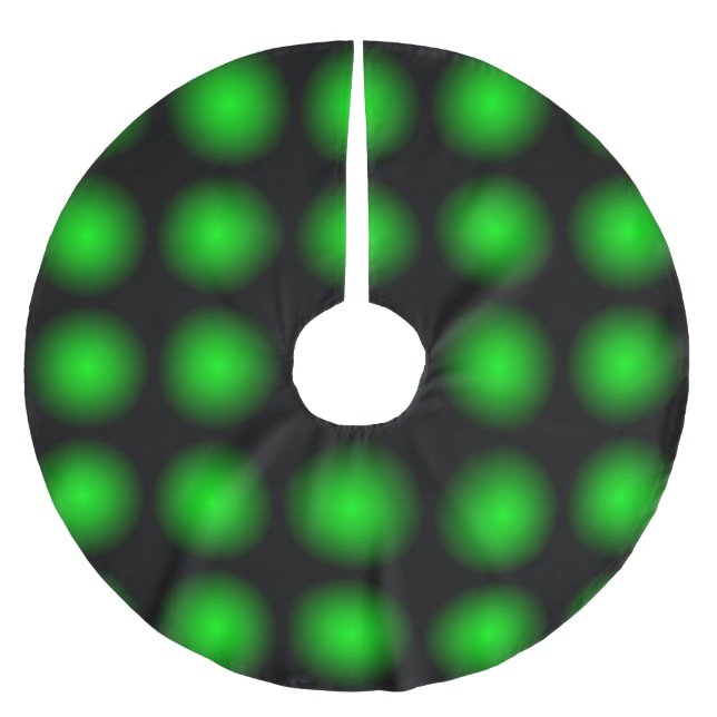 Green black light pattern tree skirt (Front)