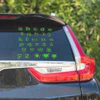Green Black Lower Case Text Letters Alphabet