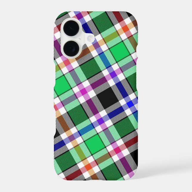 Green Black Multicolour Flannel Plaid Tartan (Back)