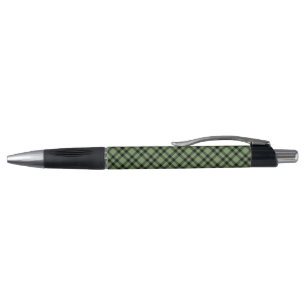 Green Black Plaid Pattern Pen