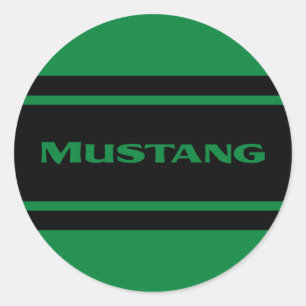 Green Black Race Stripes Shift Knob Sticker