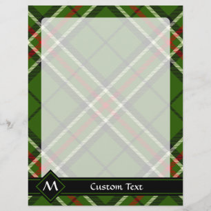 Green, Black, Red and White Tartan