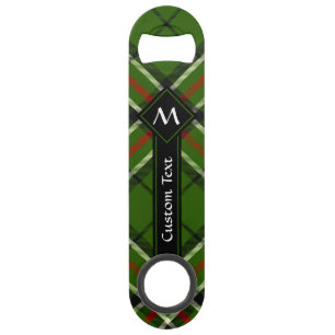 Green, Black, Red and White Tartan Bar Key