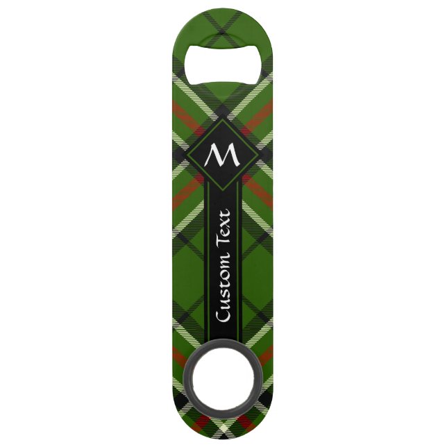 Green, Black, Red and White Tartan Bar Key (Front)