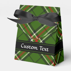 Green, Black, Red and White Tartan Favor Box