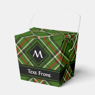 Green, Black, Red and White Tartan Favor Box