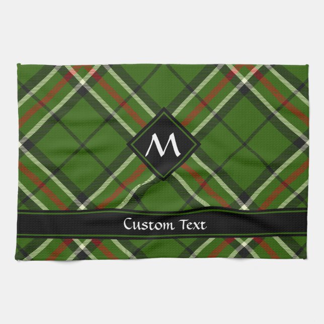 Green, Black, Red and White Tartan Kitchen Towel (Horizontal)