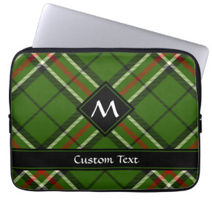 Green, Black, Red and White Tartan Laptop Sleeve