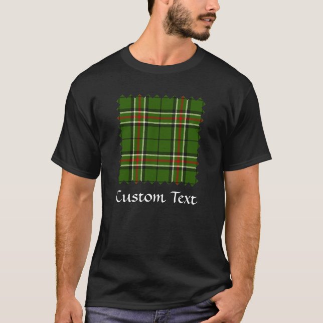 Green, Black, Red and White Tartan T-Shirt (Front)