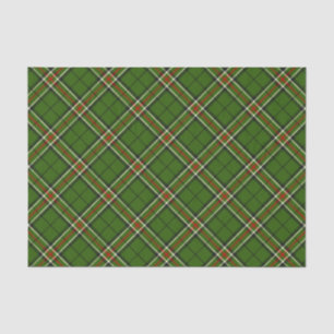 Green, Black, Red and White Tartan Tissue Paper