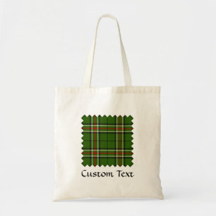 Green, Black, Red and White Tartan Tote Bag