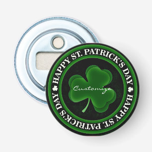 green/black Shamrock St Patrick's Day Thunder_Cove Bottle Opener
