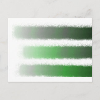 Green Black Stripe Postcard