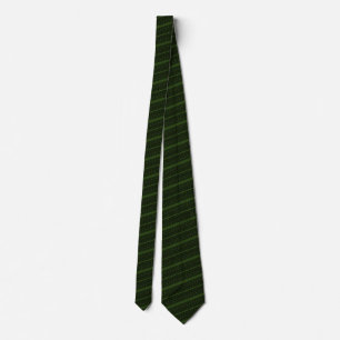 Green & Black Striped Tie