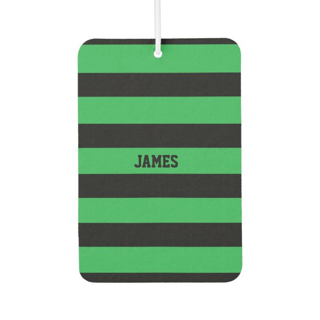 green black stripes air freshener (Front)