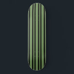 Green Black Stripes Pattern Skateboard<br><div class="desc">Green Black Stripes Pattern Skateboard</div>