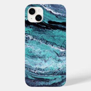 Green Black Swirl Case-Mate iPhone 14 Plus Case