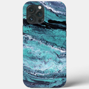 Green Black Swirl iPhone 13 Pro Max Case