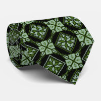 Green & Black Tatreez Henna Thobe Print Pattern