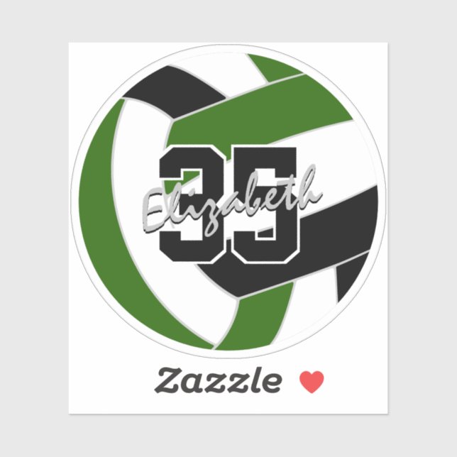 green black volleyball team colours  (Sheet)