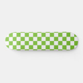 Green Black & White Chequered Skateboard Deck (Horz)