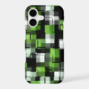 Green Black White Modern Pattern