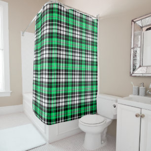 Green Black White Plaid Tartan Pattern Design