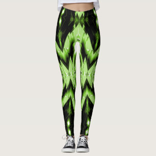 Green/Black Women's Leggings
