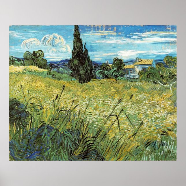Green Blé Field Vincent van Gogh Poster (Devant)