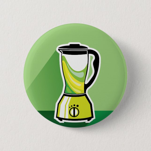 Green Blender vector 2 Inch Round Button (Front)