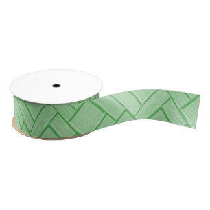 Green Block Grosgrain Ribbon