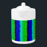 Green Blue abstract 3D rainbow pattern<br><div class="desc">3D-Art,  Abstract,  Artdeco,  Retro,  Rainbowart patterned Fantasyart - by Krisi ArtKSZP.  More Produkts in Store Category >>> 3D,  Abstract,  Artdeco,  Retro,  Rainbowart >>> Gestreift - stripe pattern >>> Black Blue Green Artdeco Stripes</div>
