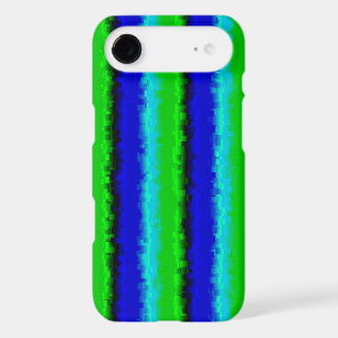 Green Blue abstract 3D rainbow pattern