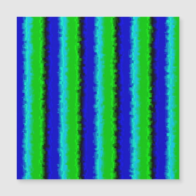 Green Blue abstract 3D rainbow pattern (Front)
