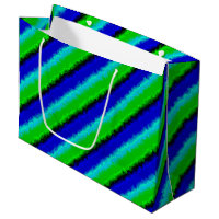 Green Blue abstract 3D rainbow pattern