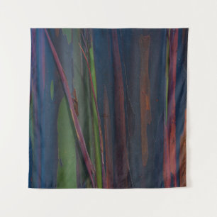 Green blue and brown abstract painting tapestry