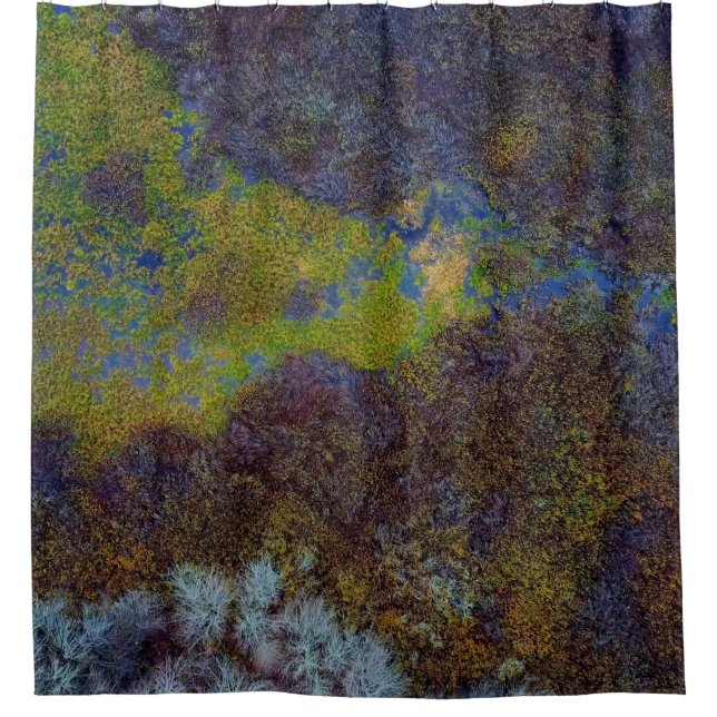 Green, blue, and brown mat (Front)