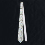 Green, Blue & Black Moustache Design Tie<br><div class="desc">This funky design showcases the coolest stache's in history with a simple yet fabulous look.</div>