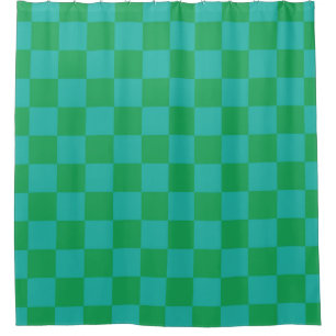 Green Blue Chequered Gingham Pattern
