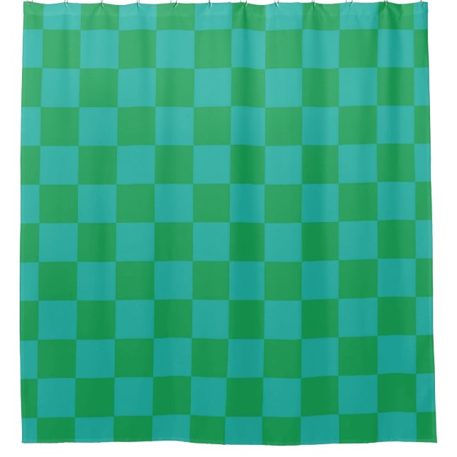 Green Blue Chequered Gingham Pattern (Front)