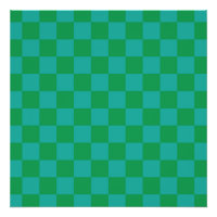 Green Blue Chequered Gingham Pattern