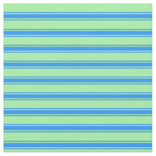 Green & Blue Colored Striped/Lined Pattern Fabric