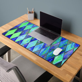 Green & Blue Desk Mat