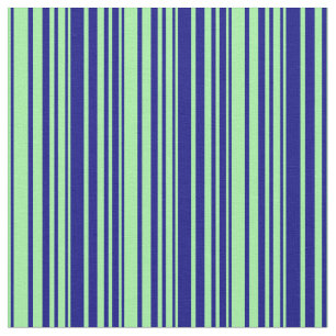 Green & Blue Lined/Striped Pattern Fabric