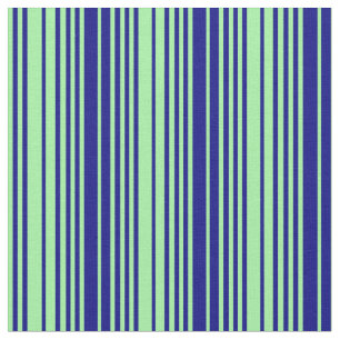 Green & Blue Lines Fabric