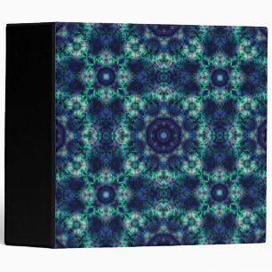 Green blue  ornament binder