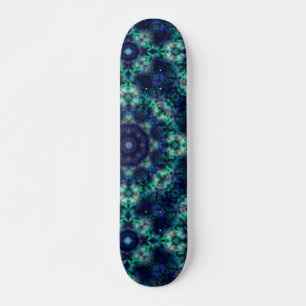 Green blue  ornament  skateboard
