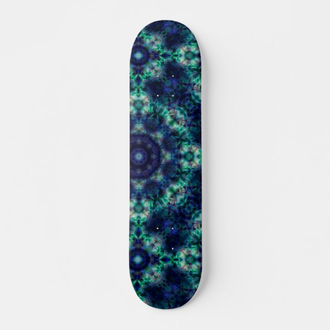 Green blue  ornament  skateboard (Front)
