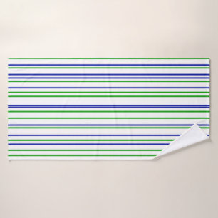 Green blue purple stripes modern custom