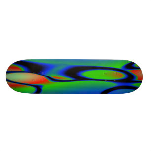 GREEN BLUE RED  PLASTIC SKATEBOARD